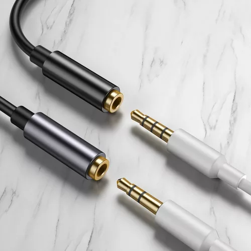 Átalakító adapter, Type-C / 3,5 mm Jack - Sötétszürke - Baseus - Audio Cable Adapter L54