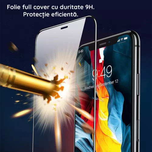 Techsuit - 111D Full Cover / Full Glue Üvegfólia (Előlapi kijelzőre) -  Samsung Galaxy Z Flip 7 - Fekete