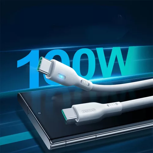 Joyroom A13 USB-C / USB-C kábel 100W, 2 m - Fehér