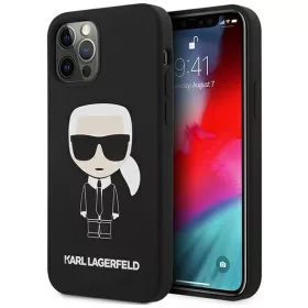 Karl Lagerfeld szilikon fekete tok (iPhone 12 Pro Max)