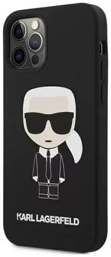 Karl Lagerfeld szilikon fekete tok (iPhone 12 Pro Max)