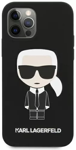 Karl Lagerfeld szilikon fekete tok (iPhone 12 Pro Max)