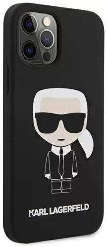 Karl Lagerfeld szilikon fekete tok (iPhone 12 Pro Max)