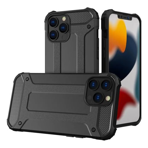 Ütésálló Armor tok iPhone 14 Pro - Fekete