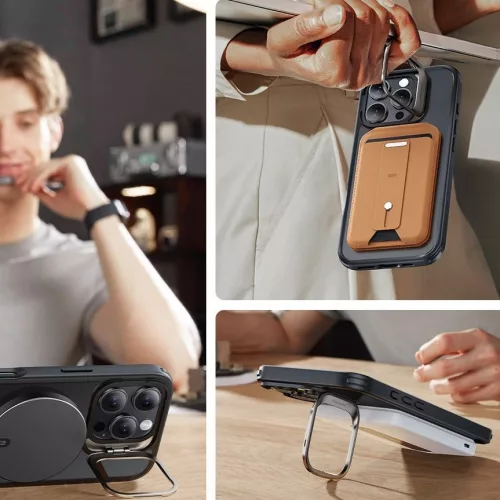 ESR - Classic Hybrid HaloLock Kickstand - iPhone 16 - Átlátszó