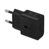 Samsung fali töltő adapter, kábellel, 25W, kábellel, USB-C - fekete