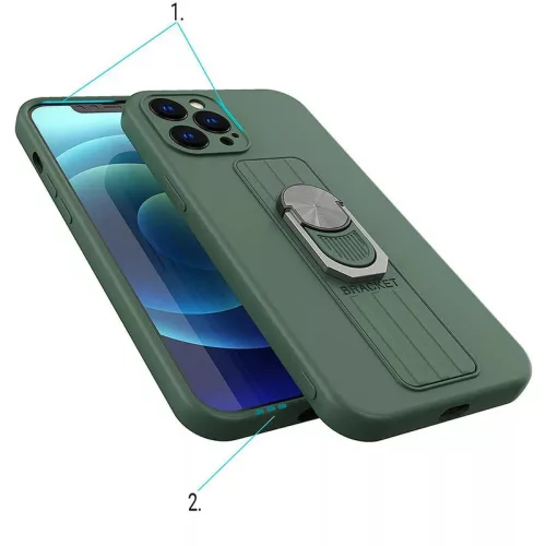 Szilikon sötétkék gyűrűs tok (Samsung A33)