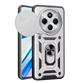   Modern Ütésálló Telefontok Állvánnyal és Kamera Védelemmel Xiaomi 14 Ultra 5G - Szürke