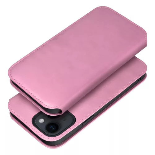 Xiaomi Redmi Note 12 5G, Kinyitható kártyatartós műbőr tok - rózsaszín - DUAL POCKET