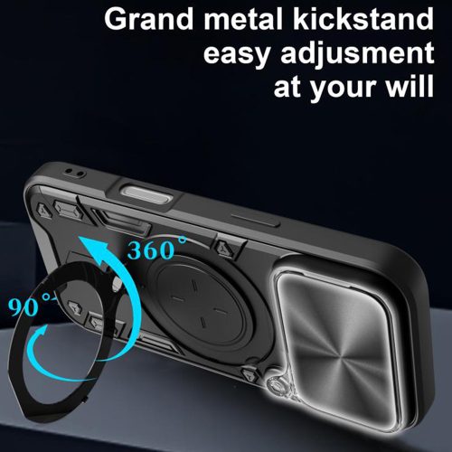 Techsuit - CamGuard Pro - iPhone 17 Pro - Fekete