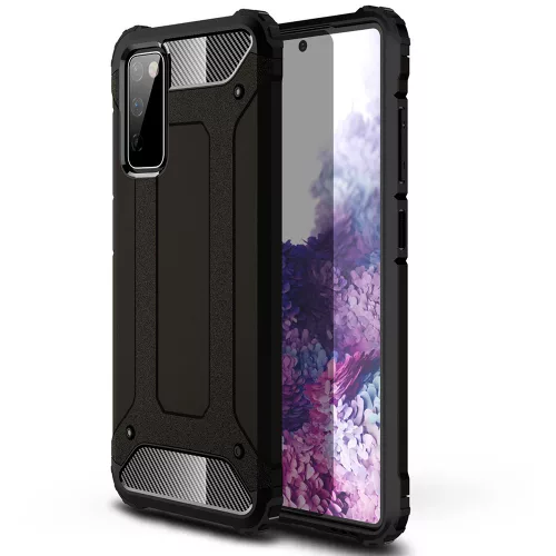 Ütésálló Armor tok Samsung Galaxy S20 Fe - Fekete