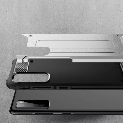 Ütésálló Armor tok Samsung Galaxy S20 Fe - Fekete