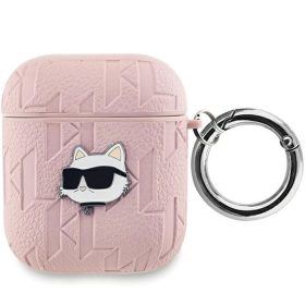   Karl Lagerfeld fekete monogramos Choupette fejes tok (Airpods 1/2)