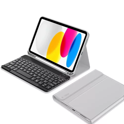 Tech-Protect SC Pen + Billentyűzet tok iPad 10.9" 2022 (10. generáció) / 11" 2025 (11. generáció) - Szürke