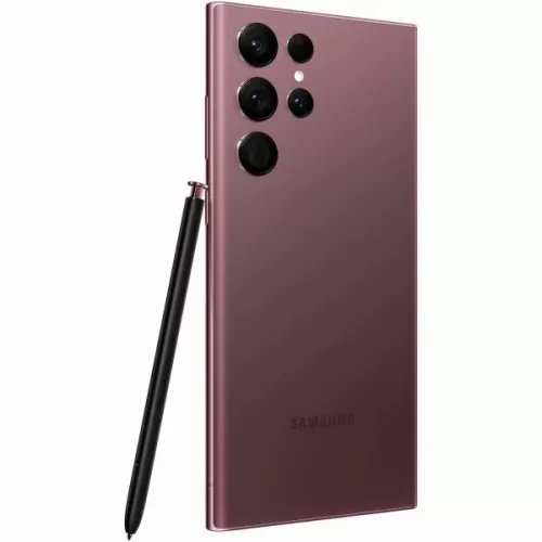 Samsung Galaxy S22 Ultra 128GB Burgundy - Használt, Független Kiváló - 1 Év Garancia