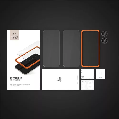 Tech-Protect Teljes fólia szett - Kijelzővédő - Kamera fólia - iPhone 16