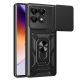 Modern Ütésálló Telefontok Állvánnyal és Kamera Védelemmel Xiaomi 14T Pro 5G - Fekete