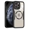 iPhone 11 Pro, Teljes körű védelmet nyújtó MagSafe-es ütésálló tok + kijelzővédő szett - Fekete - Techsuit ColorVerse 360 MagSafe 