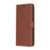 Google Pixel 9 Pro / 9, Kinyitható kártyatartós Ökobőr tok állványfunkcióval - Barna - Techsuit Leather Folio