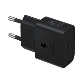 Samsung fali töltő adapter, 25W, USB-C - fekete