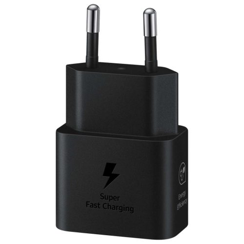 Samsung fali töltő adapter, 25W, USB-C - fekete