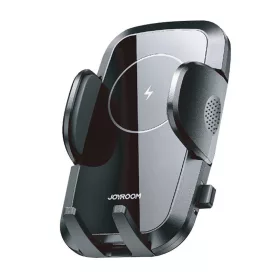   Joyroom JR-ZS241 Autós Telefon tartó Szellőzőrácsra Qi Vezeték nélküli Töltővel 15W - Fekete