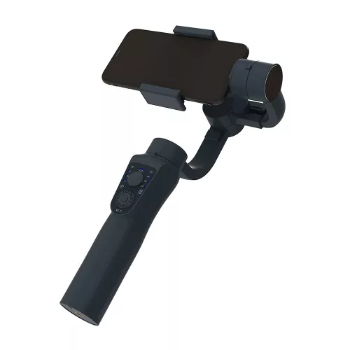 Stabilizátor Tripod, Távirányítóval – Fekete - Techsuit Phone Gimbal S5B