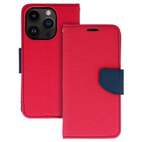   Fancy Case Kinyitható Rózsaszín/Sötétkék tok (Samsung A14)