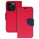 Fancy Case Kinyitható Rózsaszín/Sötétkék tok (Samsung A14)