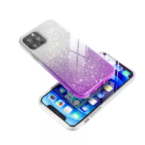 Csillogós átmenetes lila tok (iPhone 12 Pro Max)