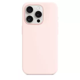   MagSafe Szilikon tok iPhone 15 Pro Max - Light Pink (Rózsaszín)