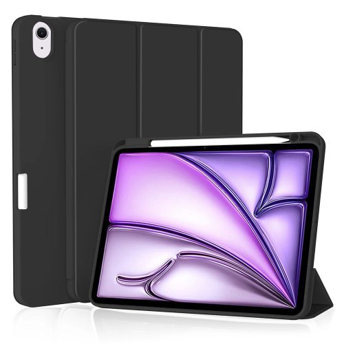 Techsuit – Flex Trifold iPad tok (tolltartóval) – iPad Air 11 (2024) / Air 11 (2025) – Fekete