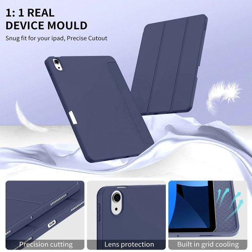 Techsuit – Flex Trifold iPad tok (tolltartóval) – iPad Air 11 (2024) / Air 11 (2025) – Fekete