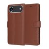 Techsuit Eco Bőr kinyitható barna tok - iPhone 17 Air