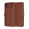 Techsuit Eco Bőr kinyitható barna tok - iPhone 17 Air