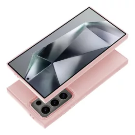   FRAME Szilikon tok extra kameravédelemmel SAMSUNG S25 Ultra - Rózsaszín