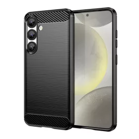   Google Pixel 10 Pro XL, Carbon mintás rugalmas szilikon tok - Fekete