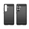 Google Pixel 10 Pro XL, Carbon mintás rugalmas szilikon tok - Fekete