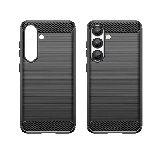 Google Pixel 10 Pro XL, Carbon mintás rugalmas szilikon tok - Fekete