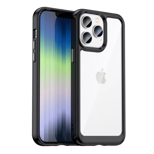 Space ütésálló átlátszó fekete tok (Samsung A33)