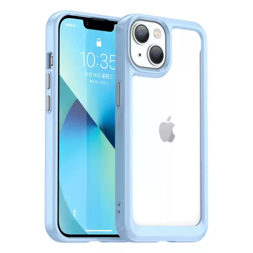Space ütésálló átlátszó kék tok (Samsung A33)