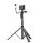 Techsuit - Selfie Bot (C05) - Nagyméretű állítható tripod Bluetooth távirányítóval, 360°-os forgással, alumínium ötvözet, 205 cm - Fekete