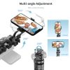 Techsuit - Selfie Bot (C05) - Nagyméretű állítható tripod Bluetooth távirányítóval, 360°-os forgással, alumínium ötvözet, 205 cm - Fekete