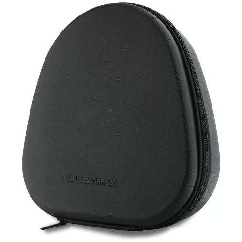 Karl Lagerfeld - Vezeték nélküli fejhallgató Saffiano Elongated - Over-Ear, ANC, Bluetooth, Type-C – Fekete