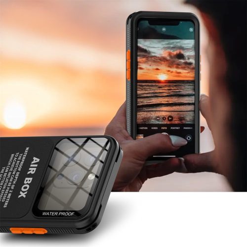 ShellBox – AirBox vízálló tok IP68 (max. 6,9") – Univerzális telefonmodell (max. 15 mm vastagság) – Kék