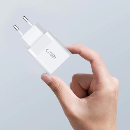 Tech-Protect C20W Töltő adapter 2x USB-C PD 20W - fekete