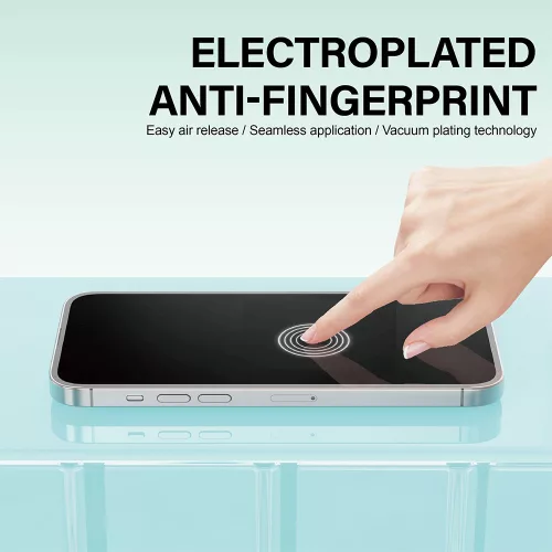 iPhone 17 Pro kijelzővédő fólia - edzett üveg, 4H karcállóság, ujjlenyomat-mentes, ütés- és törésálló, teljes kijelzős védelem - Lito NB Screen Protector