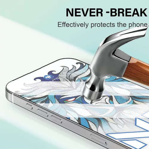 iPhone 17 Pro kijelzővédő fólia - edzett üveg, 4H karcállóság, ujjlenyomat-mentes, ütés- és törésálló, teljes kijelzős védelem - Lito NB Screen Protector