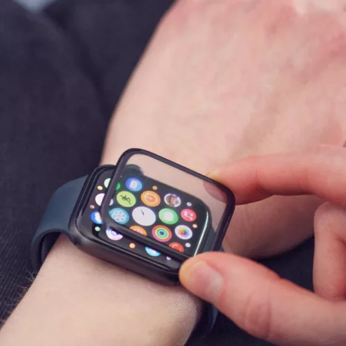 Wozinsky Watch Glass Hibrid Üveg Apple Watch 7/8/9 45mm - Fekete
