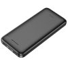 Hoco 10000mAh powerbank, 2x USB, USB-C, LED jelző - Fekete